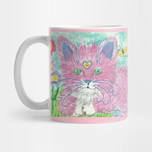 Pink cat Mug